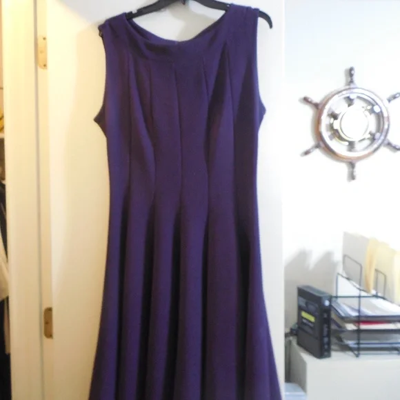 Purple Sleeveless Dress - Picture 5 of 5